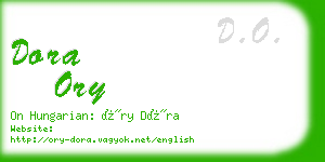 dora ory business card